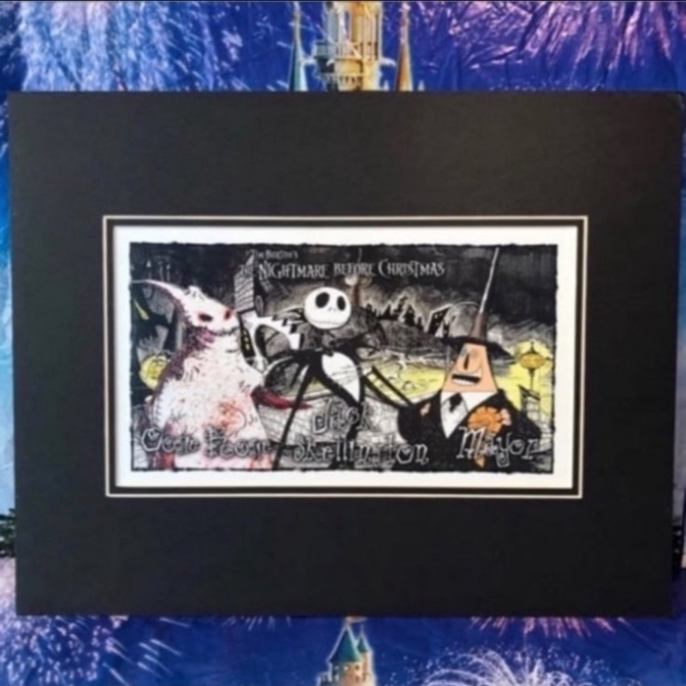 Disney the nightmare before christmas tim burton character print